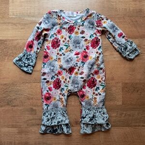 Clover Cottage Baby Boutique Ruffle One Piece Outfit